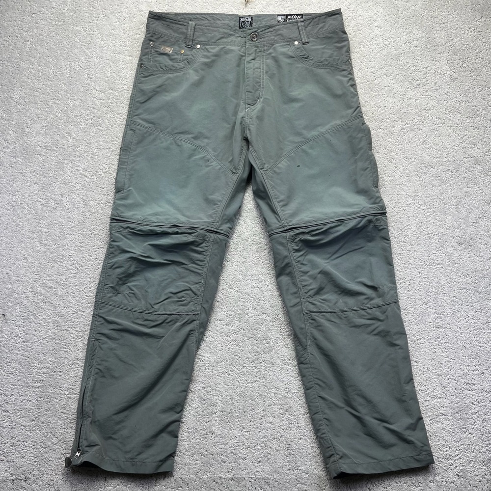 Kuhl Pants Mens 36x30 Green Gray Liberator Convertible Stealth Zip Off Hiking